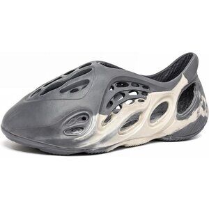 Men's Lightweight Gray Beige Foam Runner Non Slip Cloud Slides Sandal Shoes